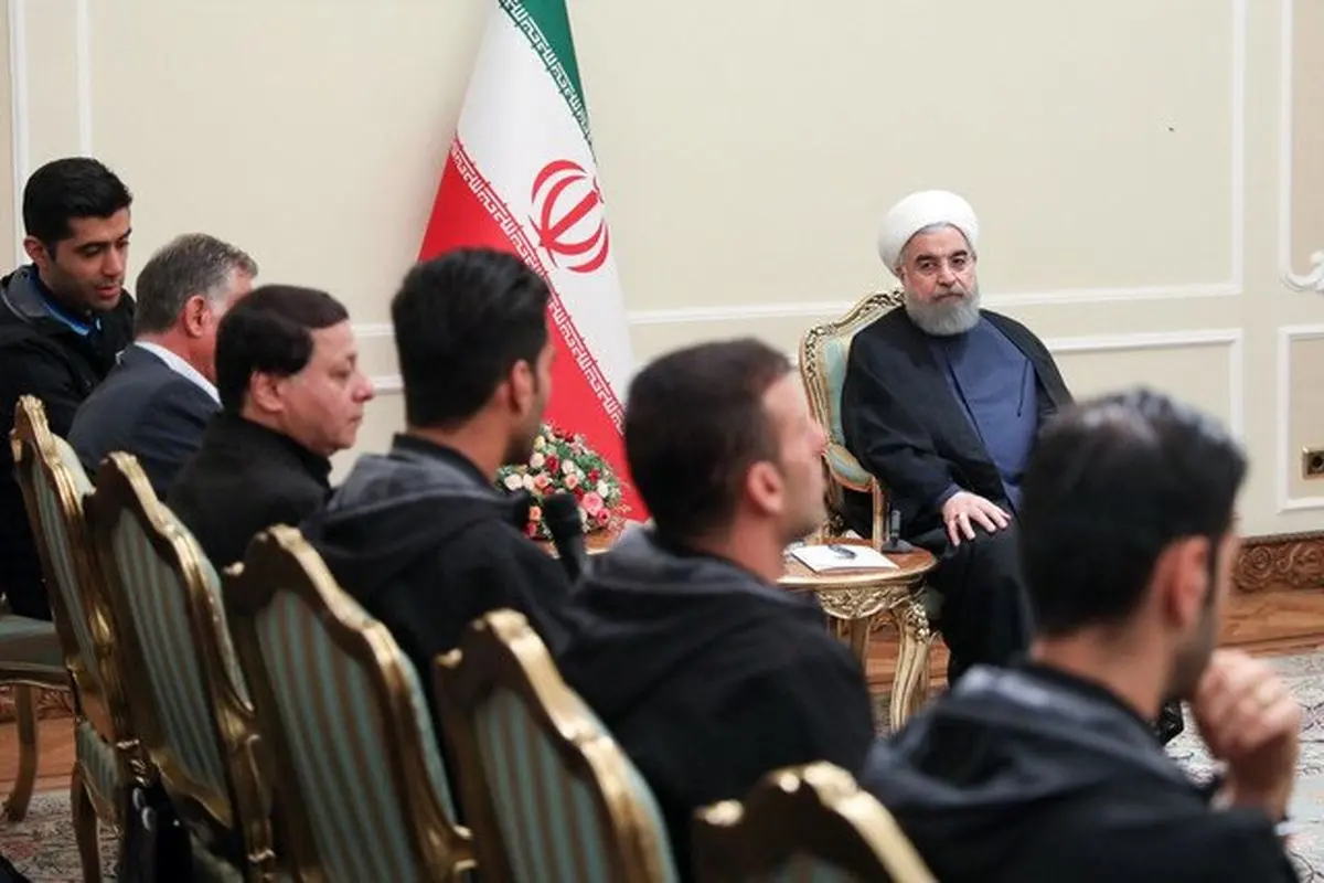 رییس جمهور در دیدار اعضای تیم ملی فوتبال: باید تمام تلاش خود را برای شاد کردن ملت ایران بکار گیریم