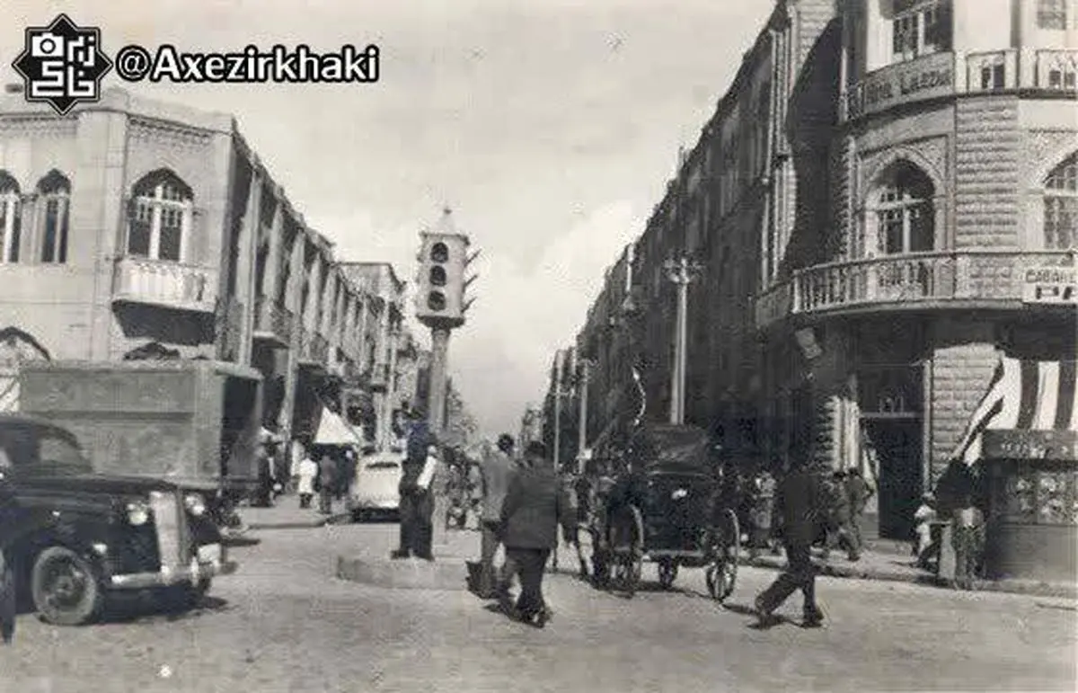عکس: اولین چراغ راهنمایی ایران