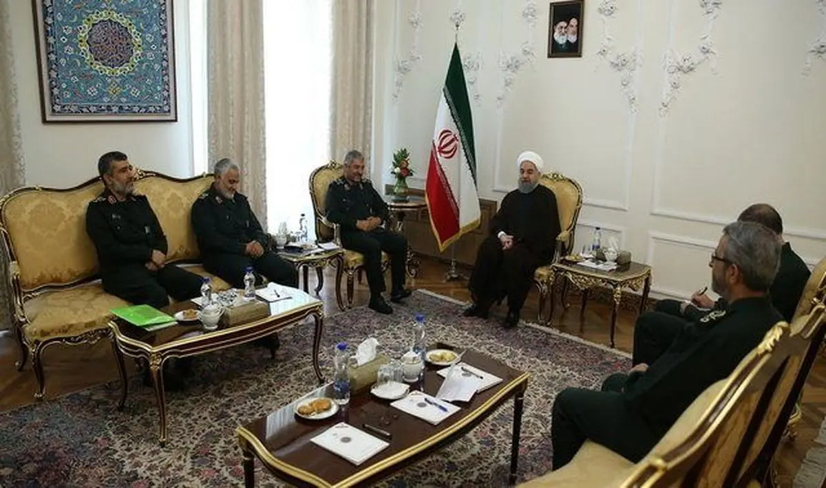 دیدار فرماندهان ارشد سپاه با رییس‌جمهور