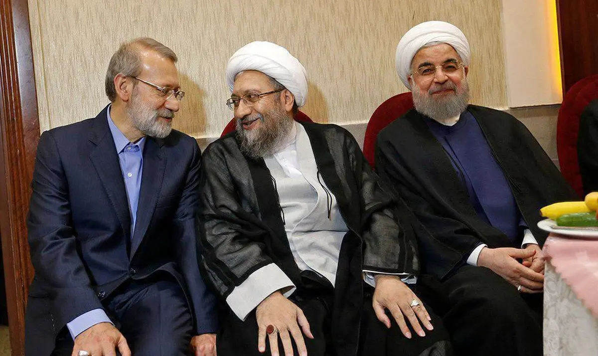 سران ۳ قوه در مراسم دامادی فرزند علی لاریجانی