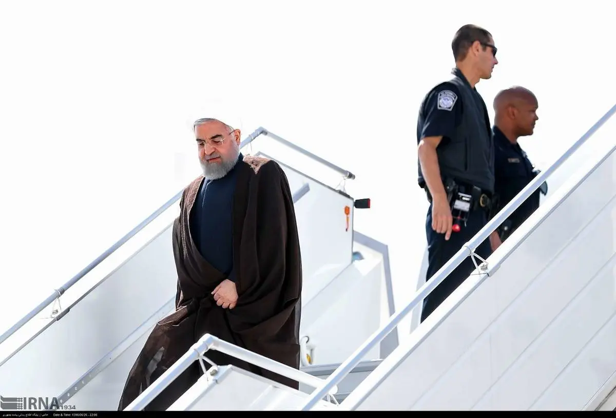 پرواز روحانی به نیویورک رکورد شکست