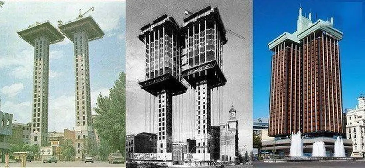 ساختمانی که از بالا به پایین ساخته شده