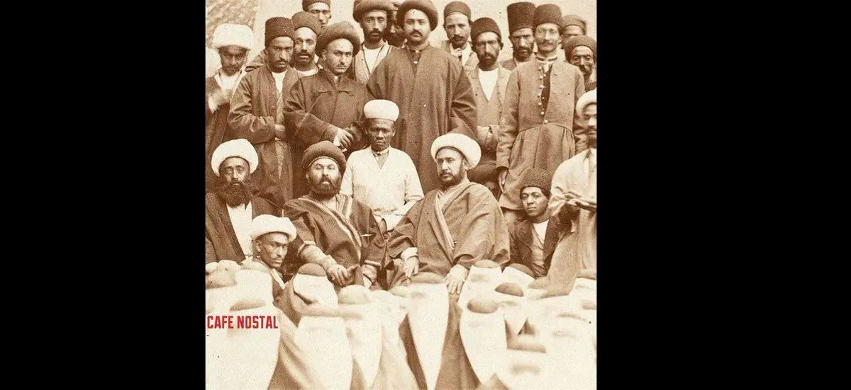 تصویری از مراسم روضه خوانی در زمان قاجار