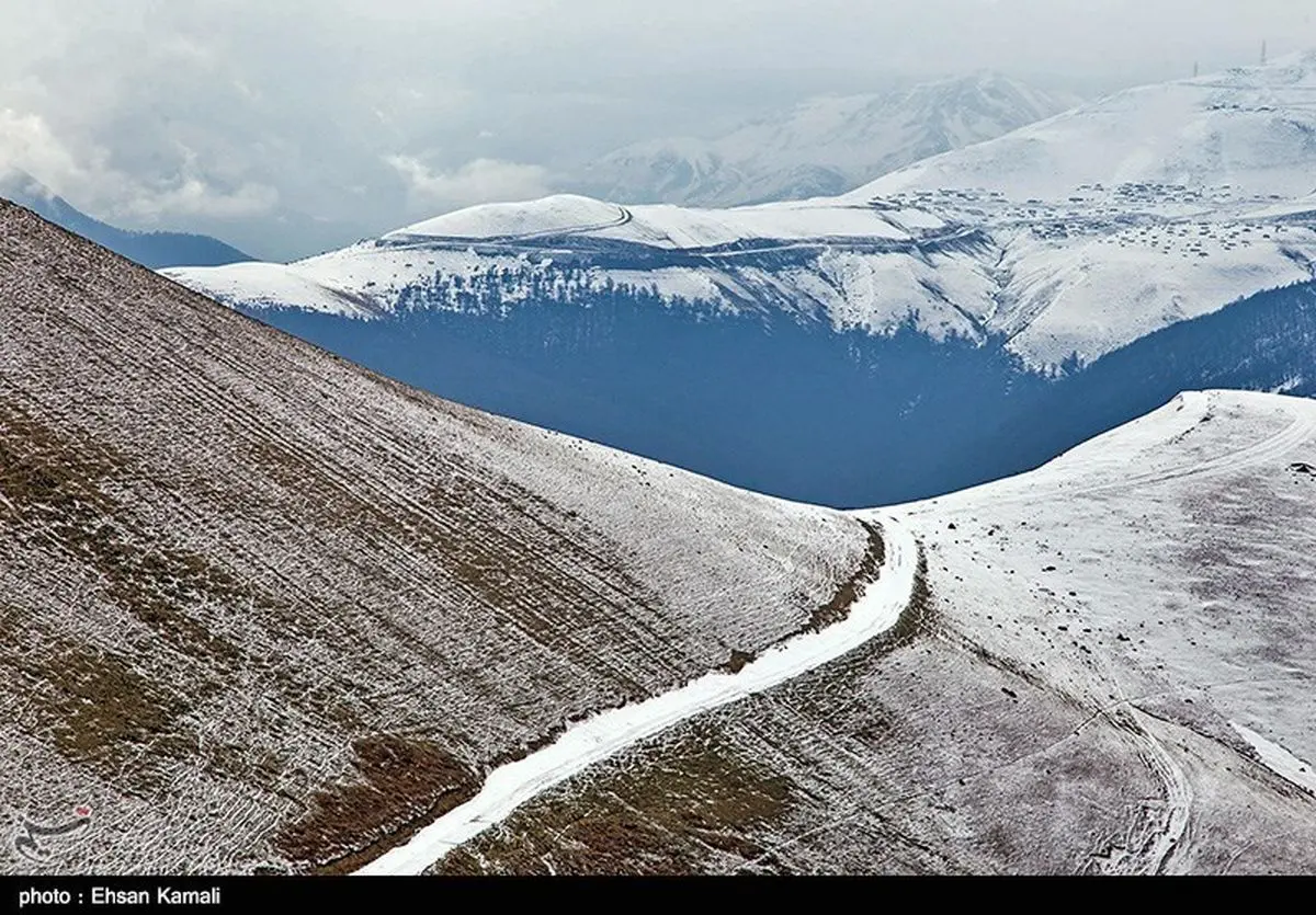 گزارش تصویری/ طبیعت زمستانی اسالم به خلخال