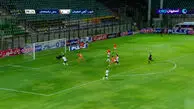 گل اول ذوب آهن به مس رفسنجان توسط امید لطیفی