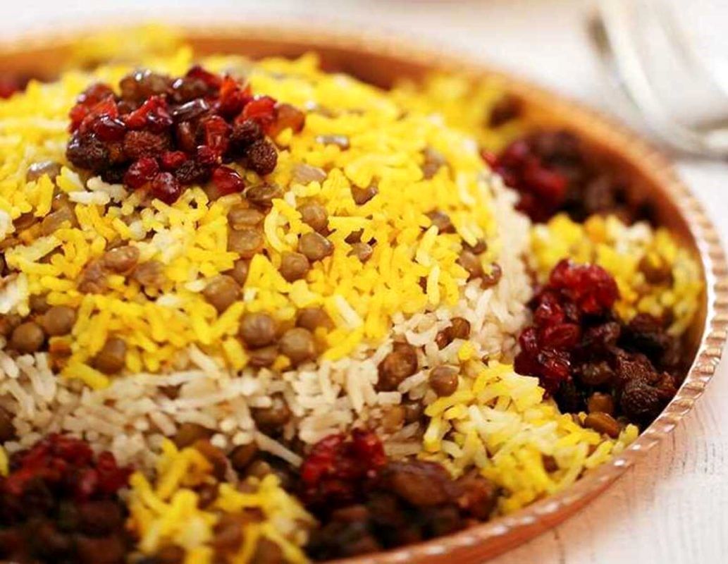 عدس پلو - غذای بدون گوشت مدرن