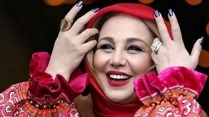 تصویری از میز شام پر زرق و برق بهنوش بختیاری