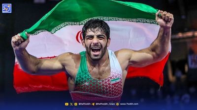 رونمایی از مادر چادری محمدهادی ساروی کشتی گیر آملی