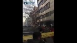 ویدیو هفت| تخلیه اضطراری اطراف ساختمان آتش‌گرفته وزارت نیرو