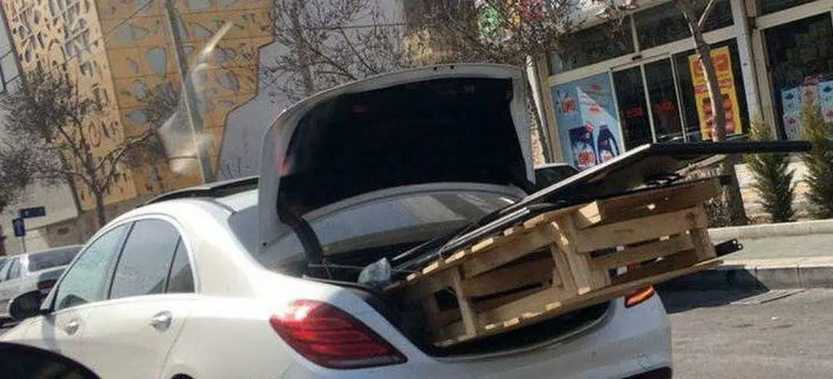 حمل بار با خودروی نیم میلیاردی!