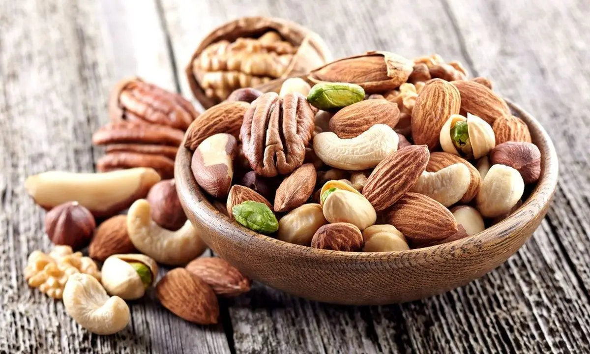 فواید سلامتی مصرف آجیل و خشکبار