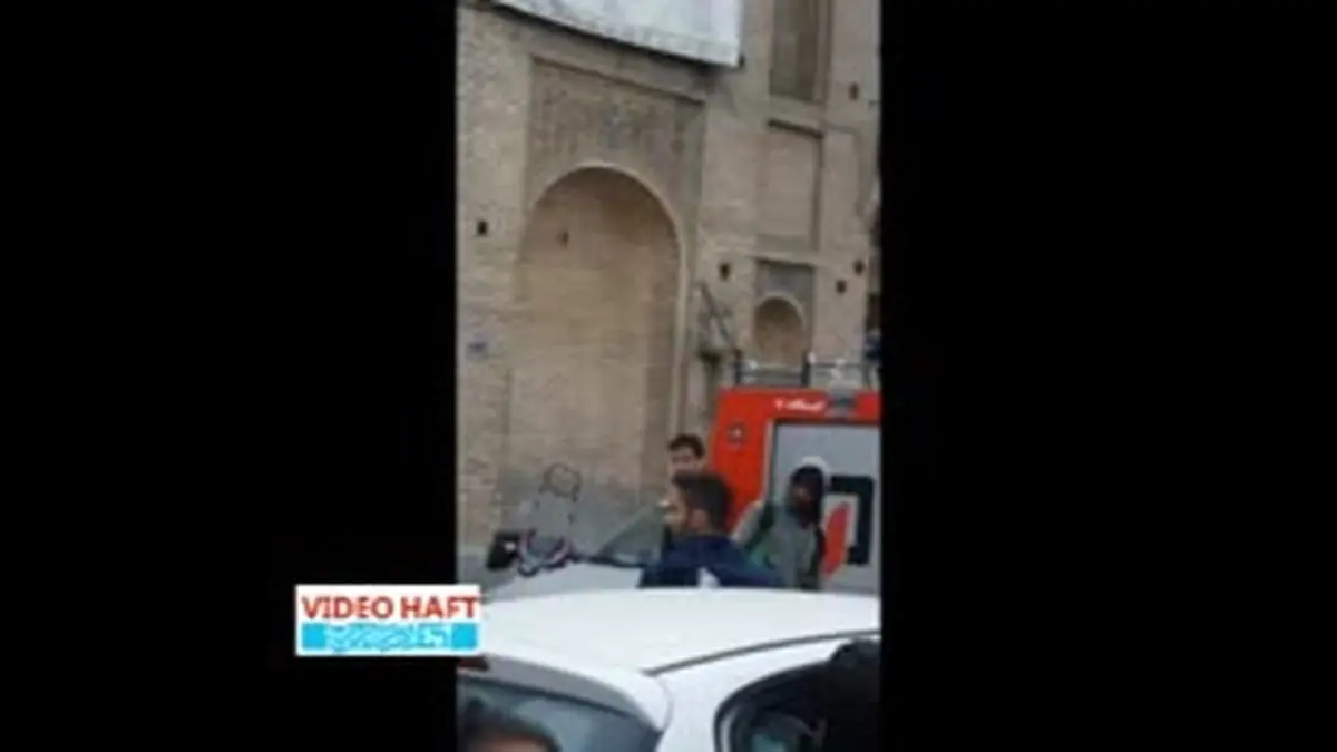 ویدیو هفت| نجات کبوتر گرفتار در شمس‌العماره