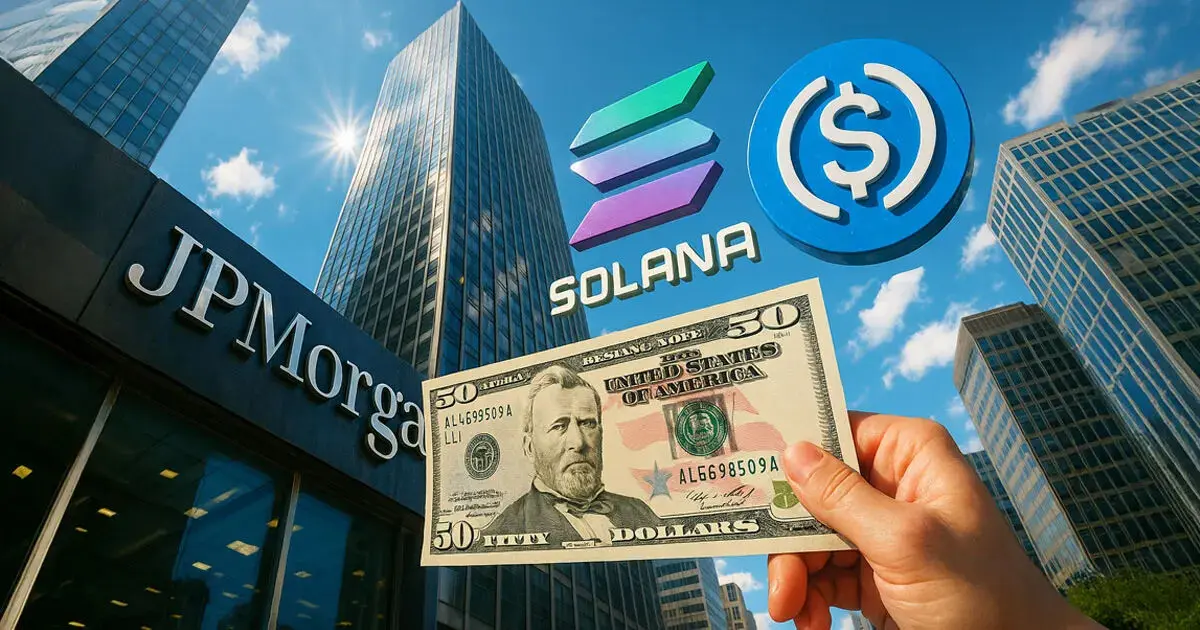 جی‌پی‌مورگان برای نخستین بار ۵۰ میلیون دلار اوراق تجاری را روی سولانا منتشر کرد!