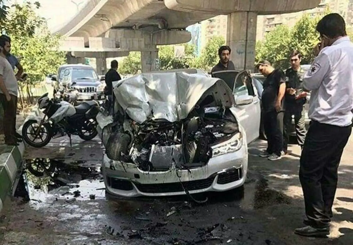 تصادف شدید یک خودرو با چند عابران پیاده در بزرگراه بابایی