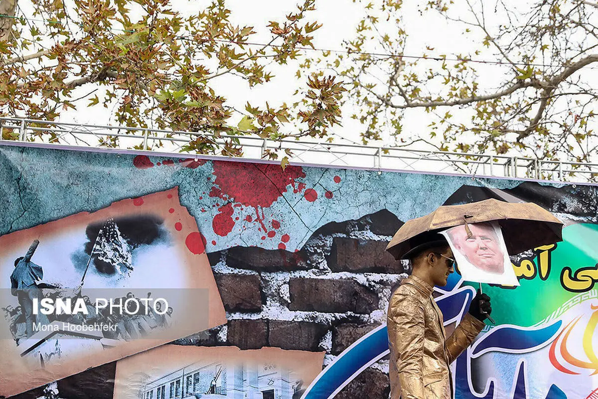 گزارش تصویری؛ برگزاری مراسم راهپیمایی ۱۳آبان