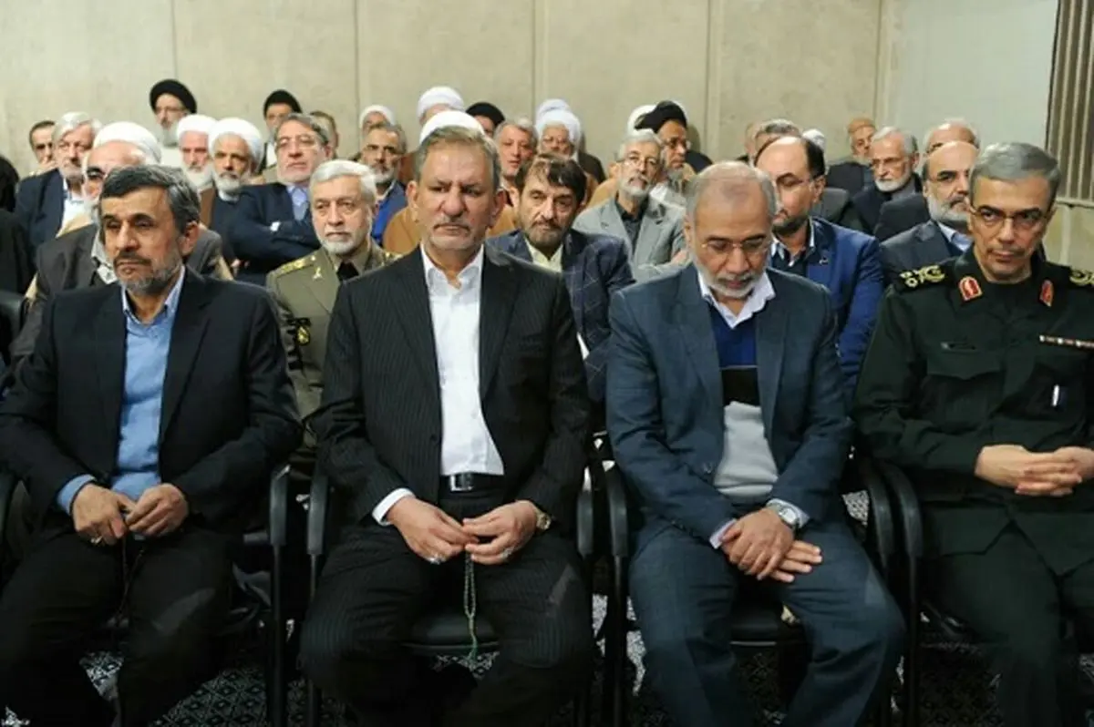احمدی‎نژاد و جهانگیری در یک قاب