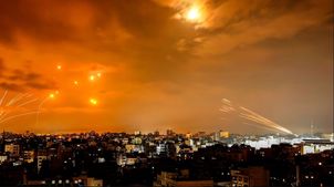 فیلم لحظه شلیک موشک از غرب تهران به سمت سرزمین‌های اشغالی