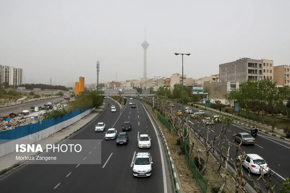 کیفیت هوای تهران در وضعیت نارنجی
