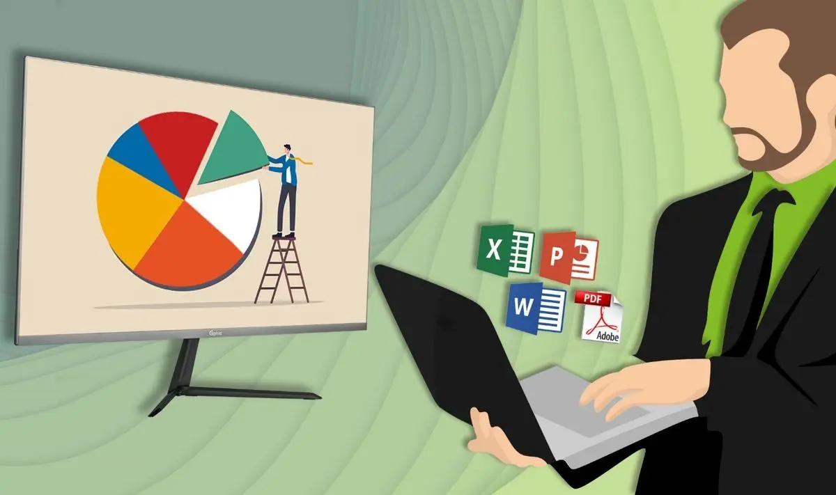 ویژگی‌های مانیتور اداری برند جی‌ پلاس آی تی