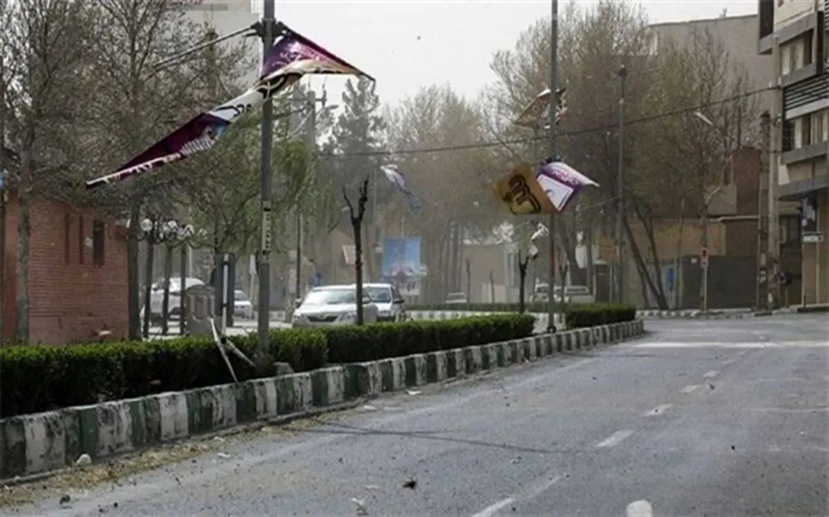 تماشا کنید | وزش باد 60 کیلومتری در تهران!