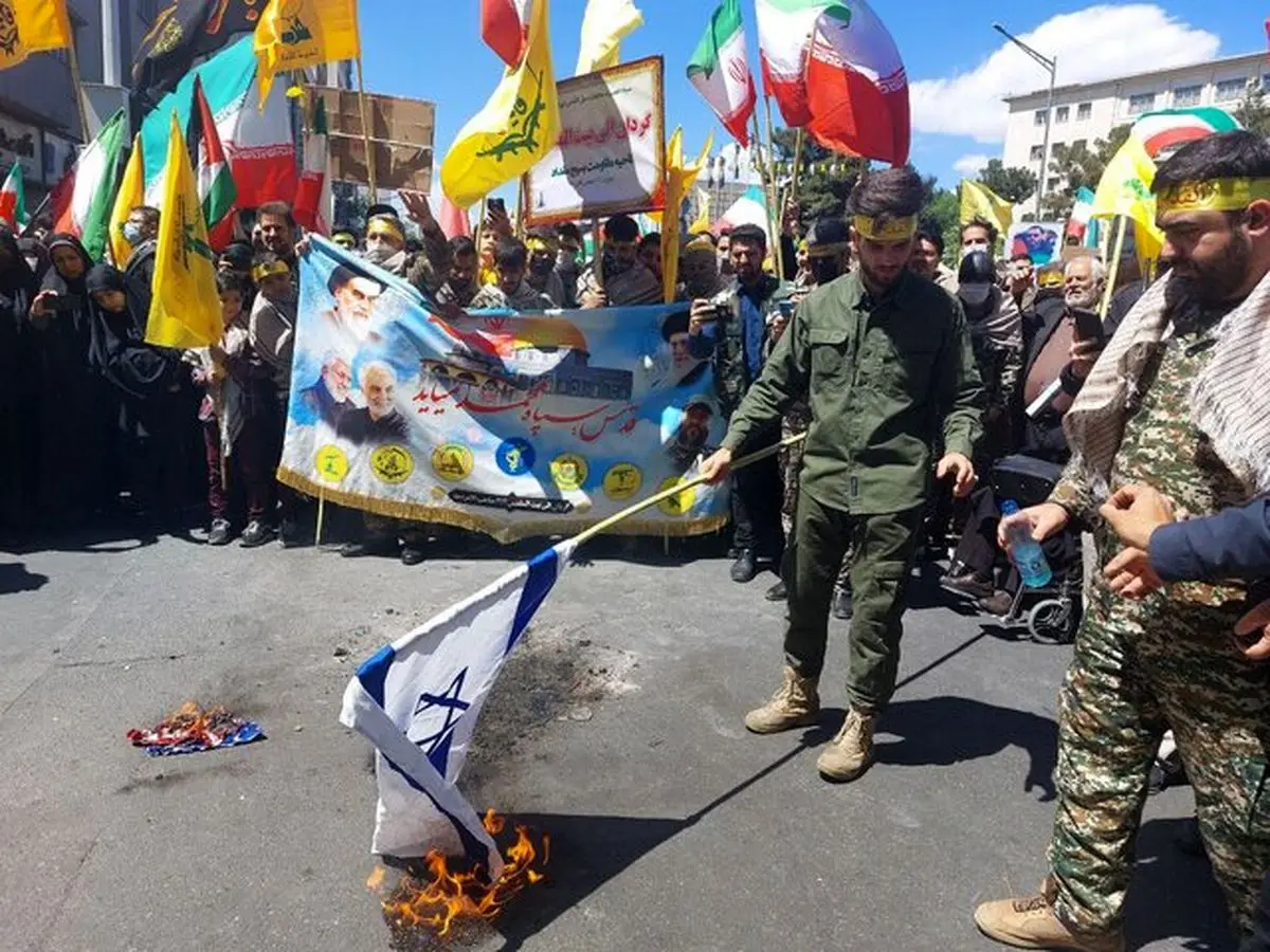 گزارش تصویری از راهپیمایی روز قدس در ایران
