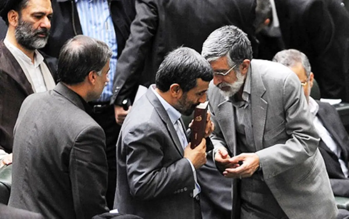 نظر حداد عادل درباره ارتباط احمدی‌نژاد با اصولگرایان