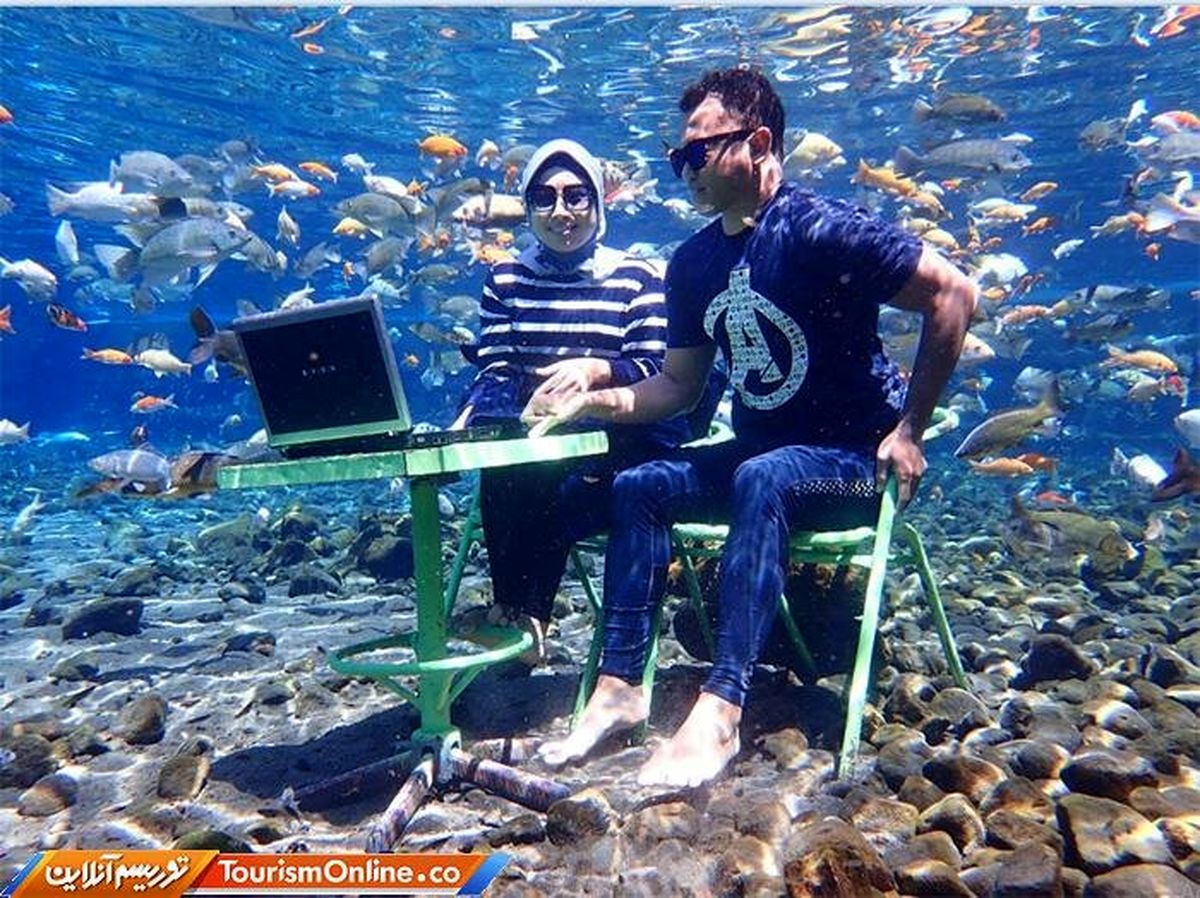 برای عکس گرفتن در زیر آب این برکه باید پول بدهید