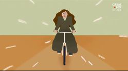 افسانه زن دوچرخه‌سوار