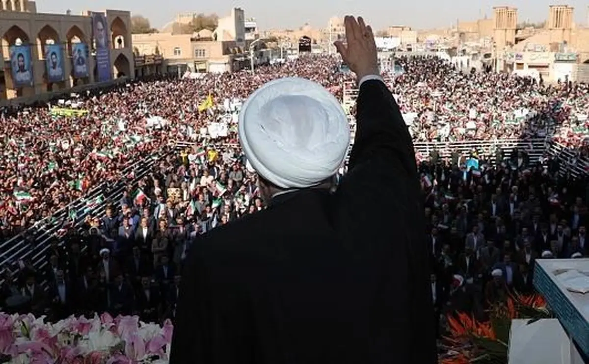 ماجرای شعار دادن یزدی‌ها در زمان سخنرانی روحانی