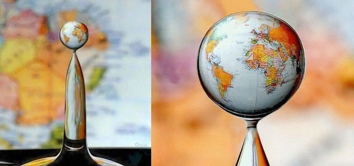 شاهکار عکاسی با قطره‌های آب