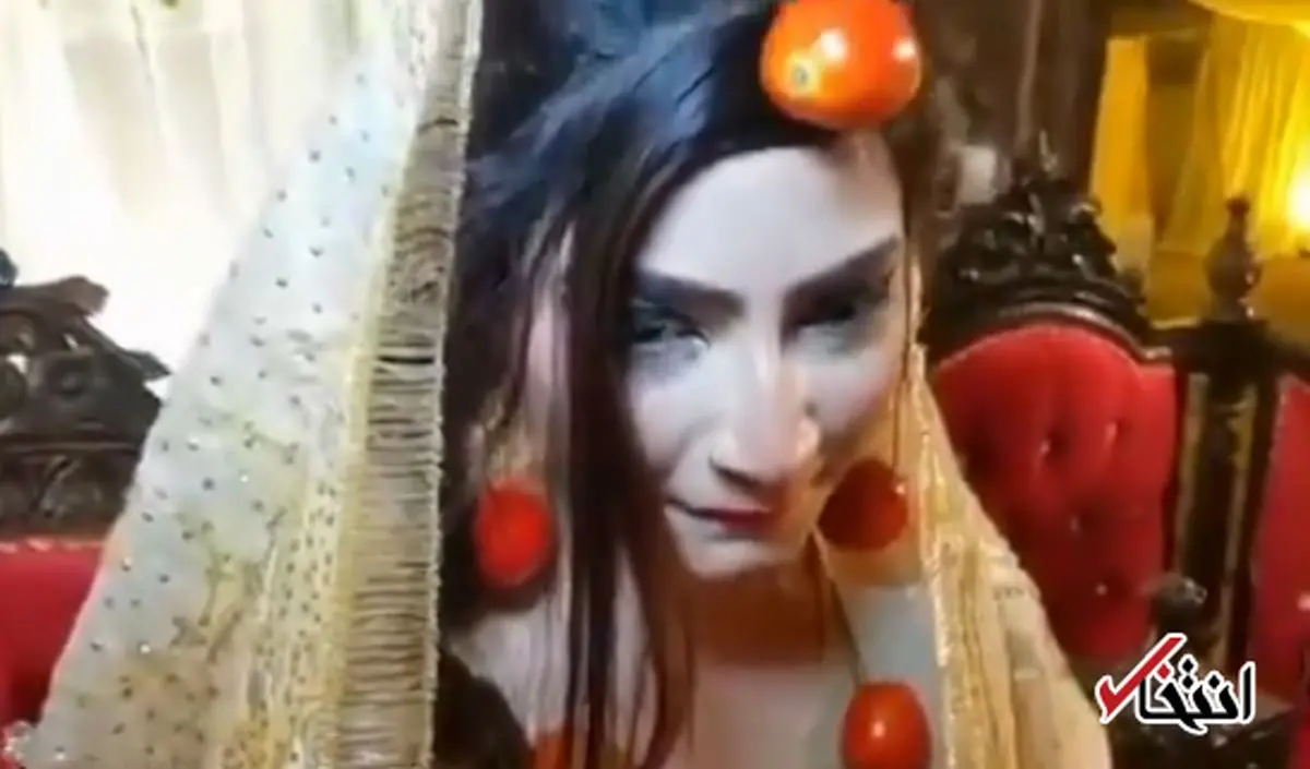 استفاده از گوجه فرنگی به جای جواهرات عروسی
