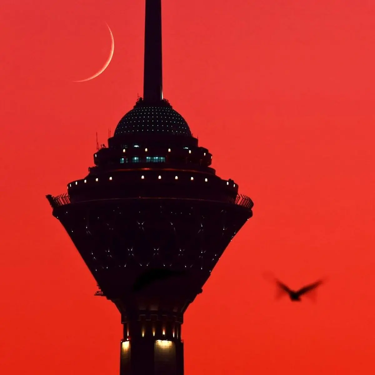 تصویر دیدنی برج میلاد در اینستاگرام نشنال جئوگرافیک