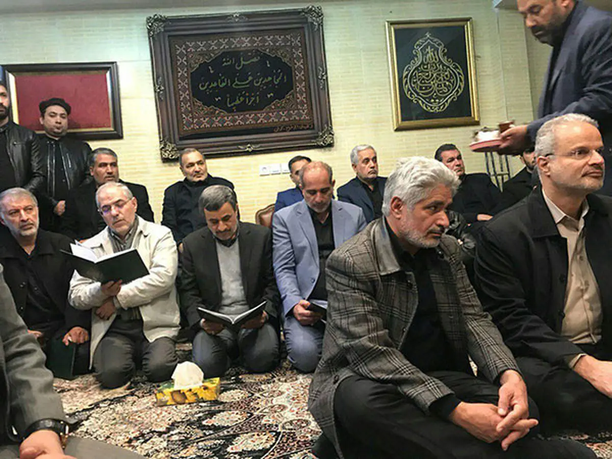 حضور مقتدی صدر و احمدی نژاد در منزل سردار سلیمانی