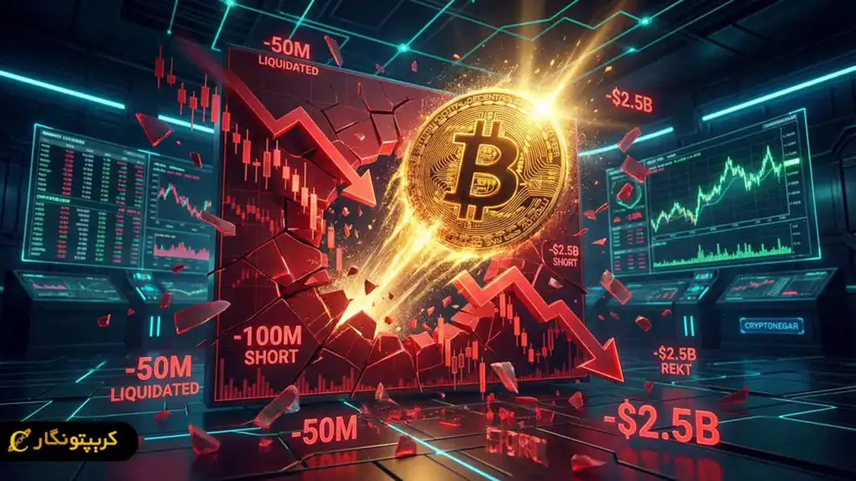 شوک بزرگ در بازار کریپتو؛ جهش بیت کوین به ۹۱ هزار دلار و لیکویید شدن میلیون‌ها دلار موقعیت‌های short!