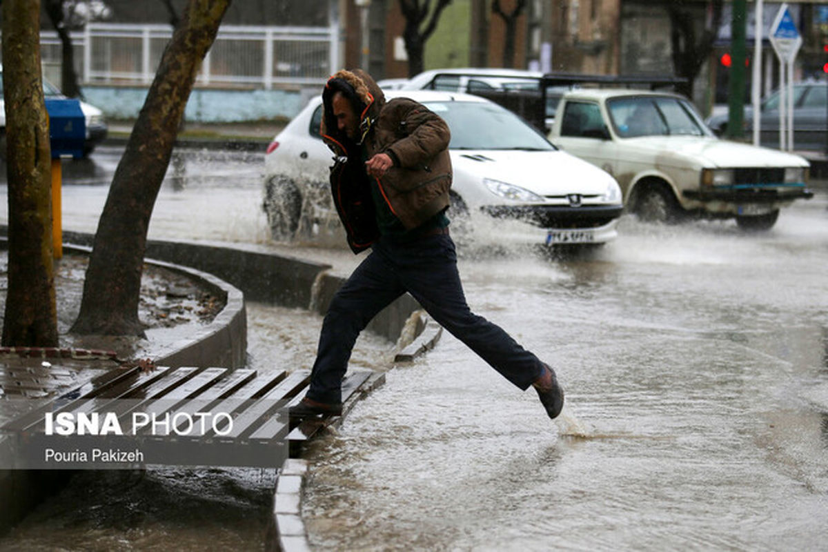 هشدار/پیش‌بینی بارش شدید در ۱۳ استان