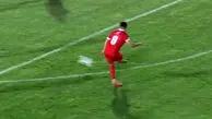 گل اول پرسپولیس به فجر توسط علی علیپور