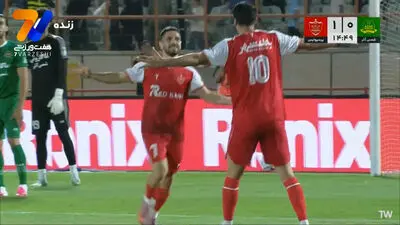شمس آذر 0 - پرسپولیس 2/ اولین پیروزی پرسپولیس تارتار با پاس گل یاغی