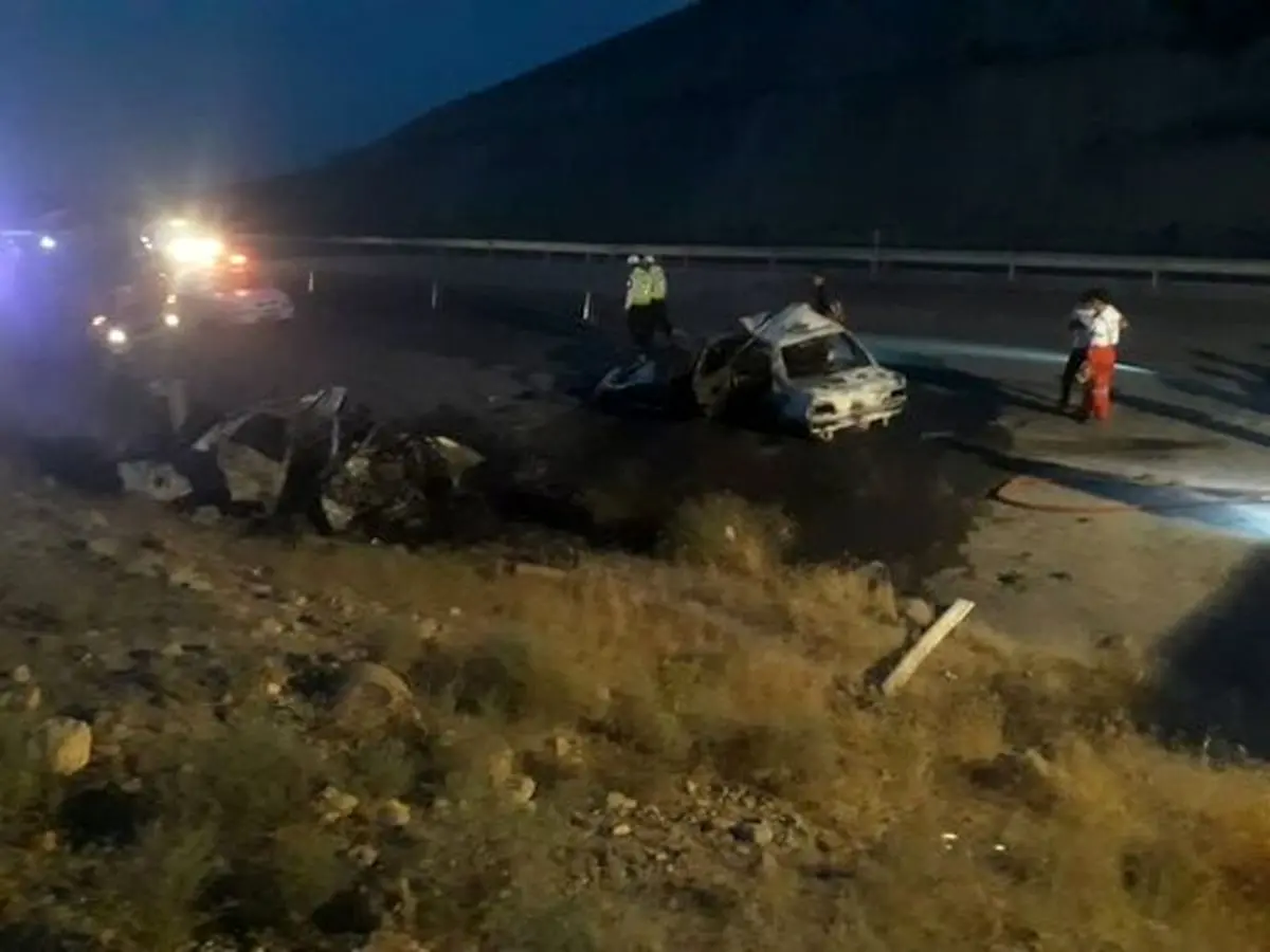 تصادف مرگبار بامداد امروز در اتوبان کاشان