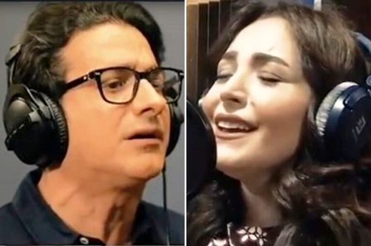 اعتراض‌ به‌همخوانی ‌همایون شجریان ‌و زن لبنانی‌