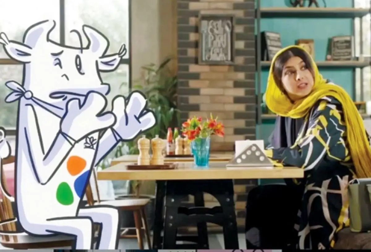 ماجرای همبازی شدن آزاده صمدی ‌با گاو روزانه