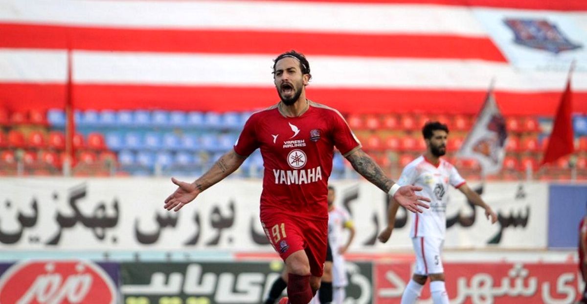 ببینید | سوپرگل روحالله باقری؛ نساجی ۱-۱ پرسپولیس