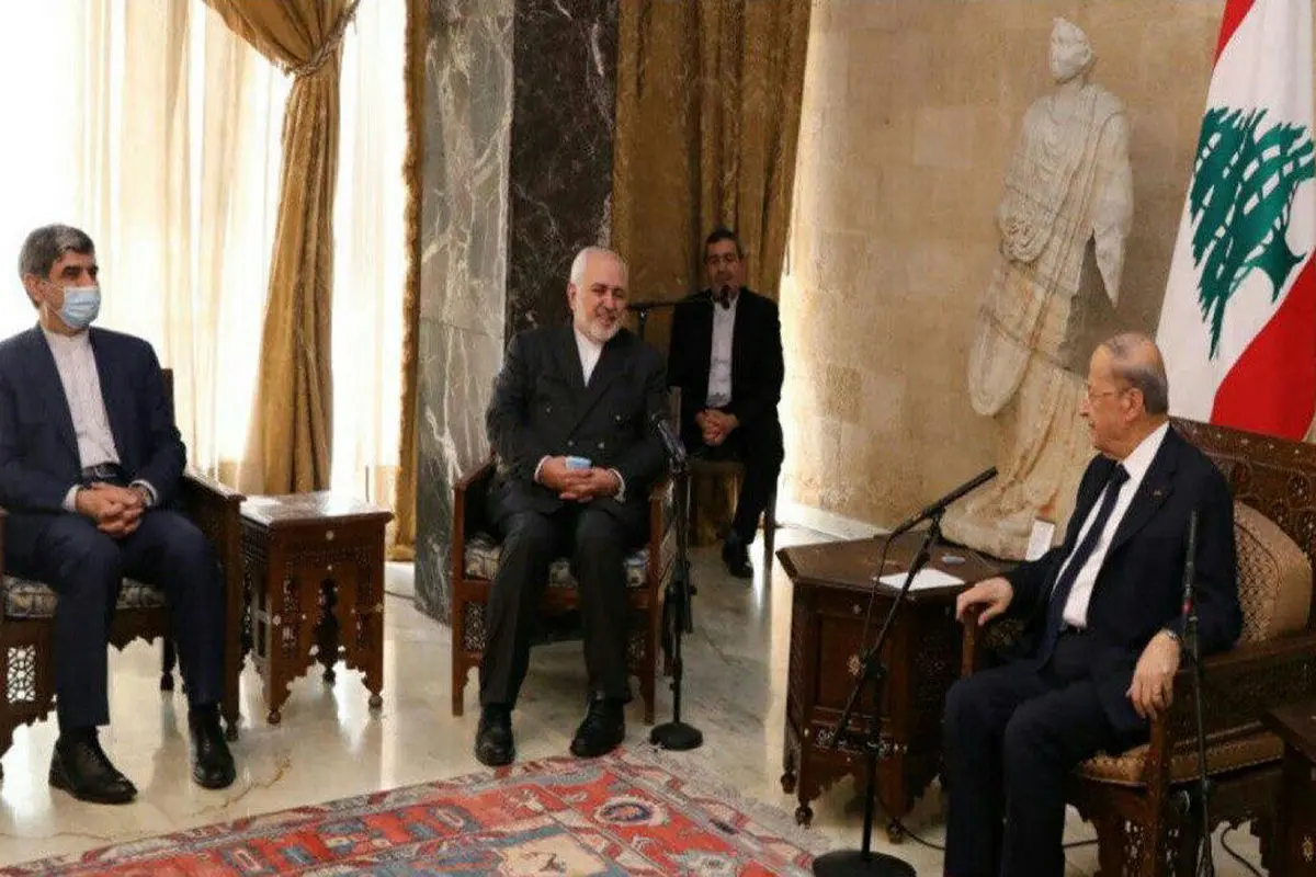 ظریف با رئیس جمهور لبنان دیدار کرد