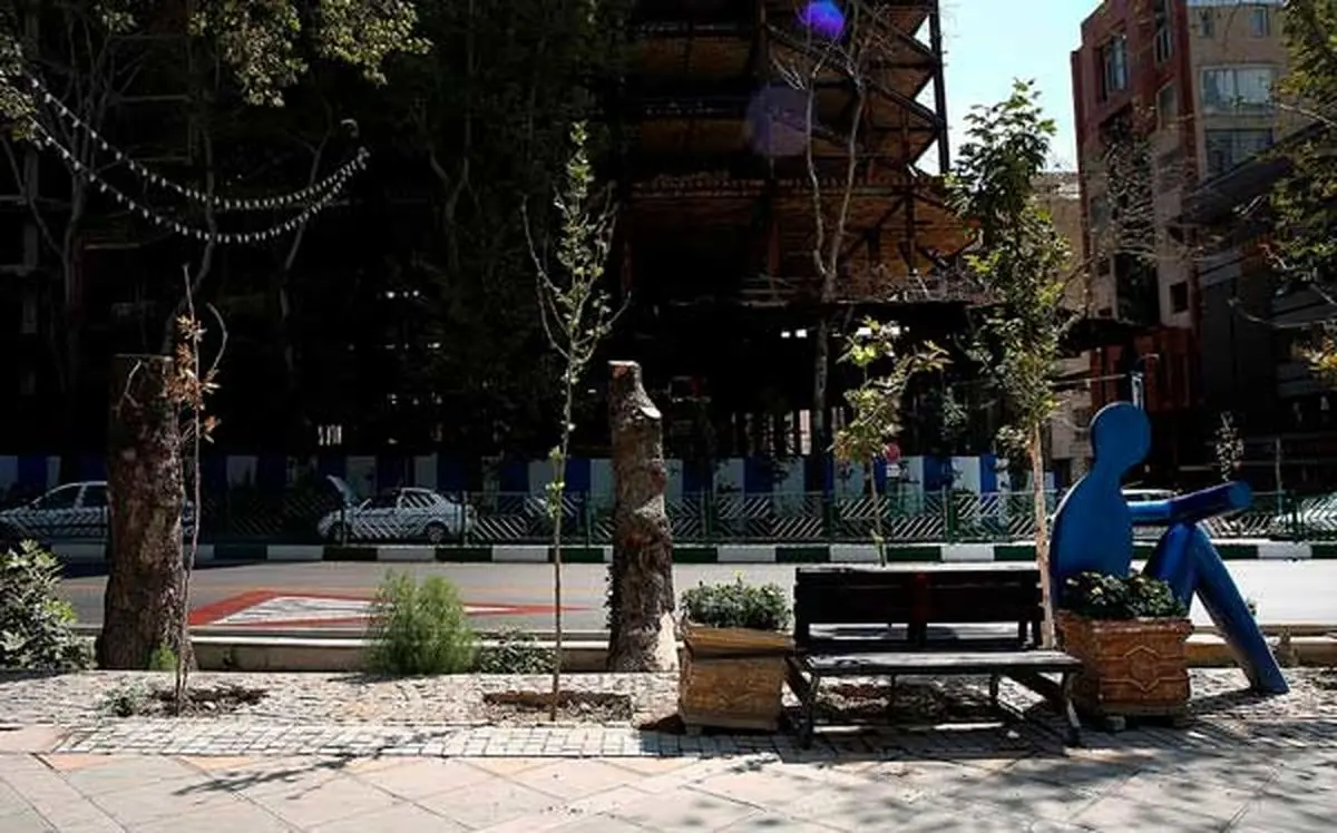 درختان کهنسال خیابان ولیعصر قطع شدند!