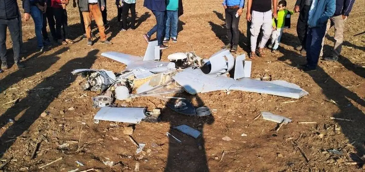سقوط پهپاد ناشناس در پارس آباد +جزییات