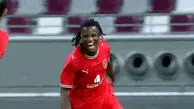 گل اول الدحیل به سپاهان توسط بامبا