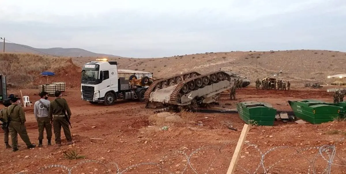 تمسخر ارتش اسرائیل به‌خاطر واژگونی تانک مرکاوا