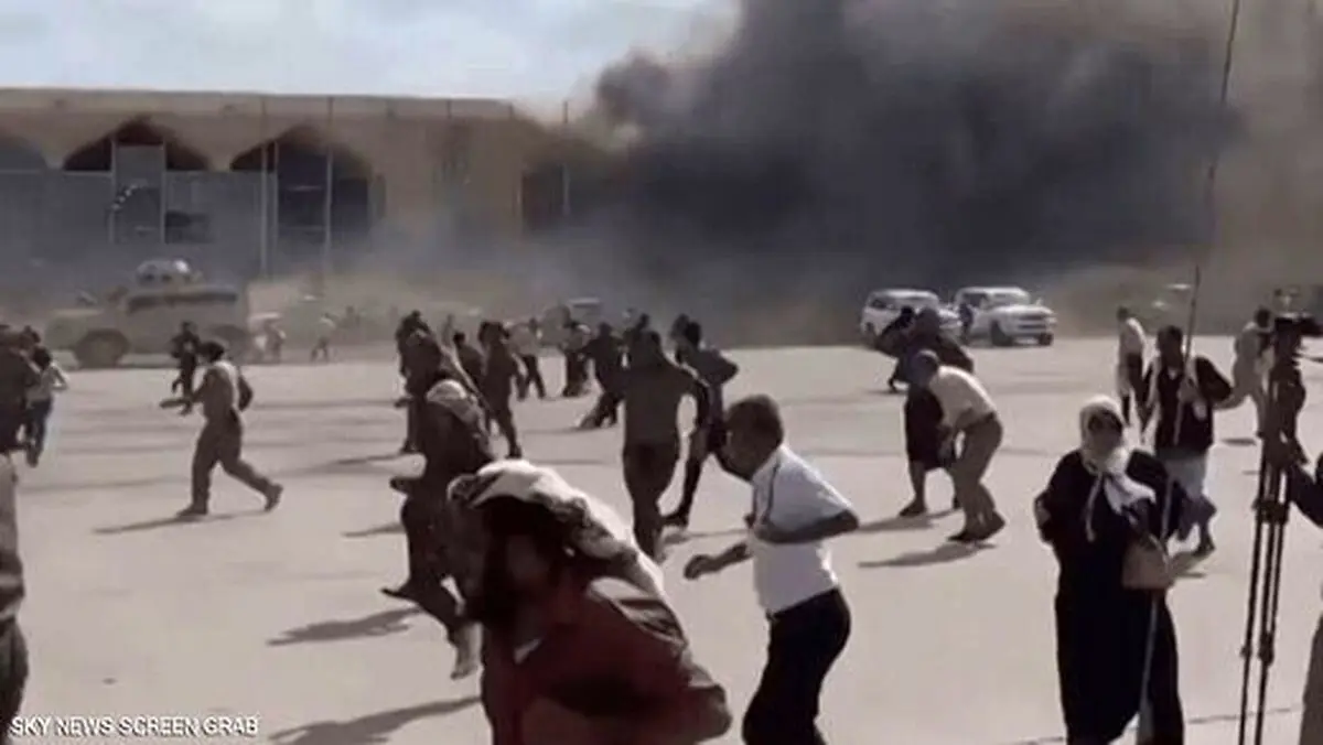 انفجار در فرودگاه عدن/۲۲ نفر کشته شدند