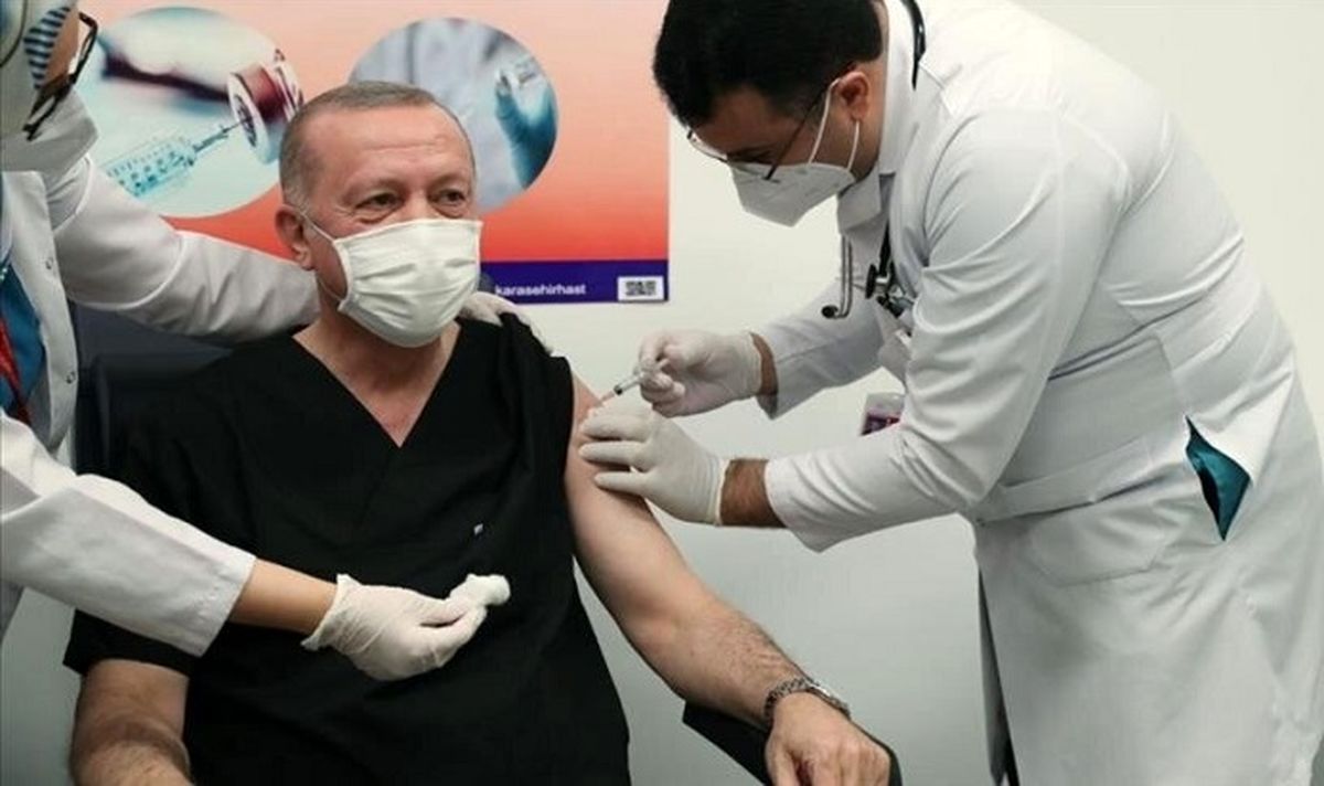 عکس | رجب طیب اردوغان هم واکسن کرونا زد