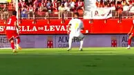 گل اول النصر به آلمریا توسط کریستیانو رونالدو