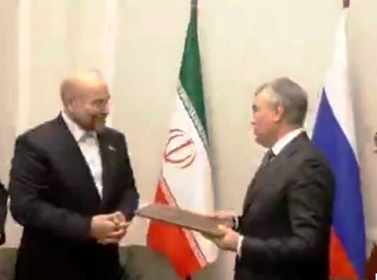 قالیباف پیام رهبر انقلاب را تحویل کدام مقام روسی داد؟